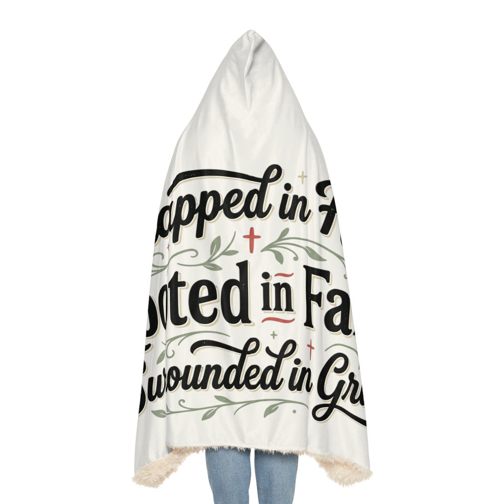 Wrapped in Hope Hooded Blanket — "Rooted in Faith, Surrounded in Grace"