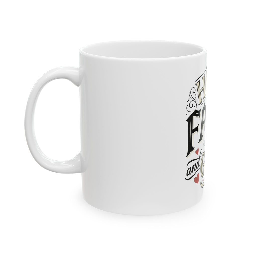 Hope Faith and Grace Ceramic Mug — Inspirational Christian Coffee Cup (11oz, 15oz)