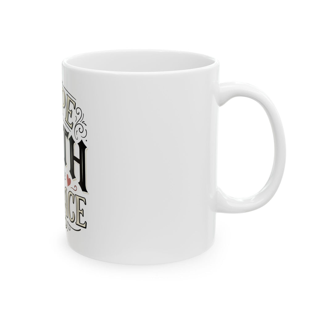 Hope Faith and Grace Ceramic Mug — Inspirational Christian Coffee Cup (11oz, 15oz)