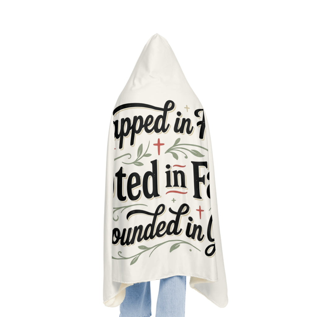 Wrapped in Hope Hooded Blanket — "Rooted in Faith, Surrounded in Grace"